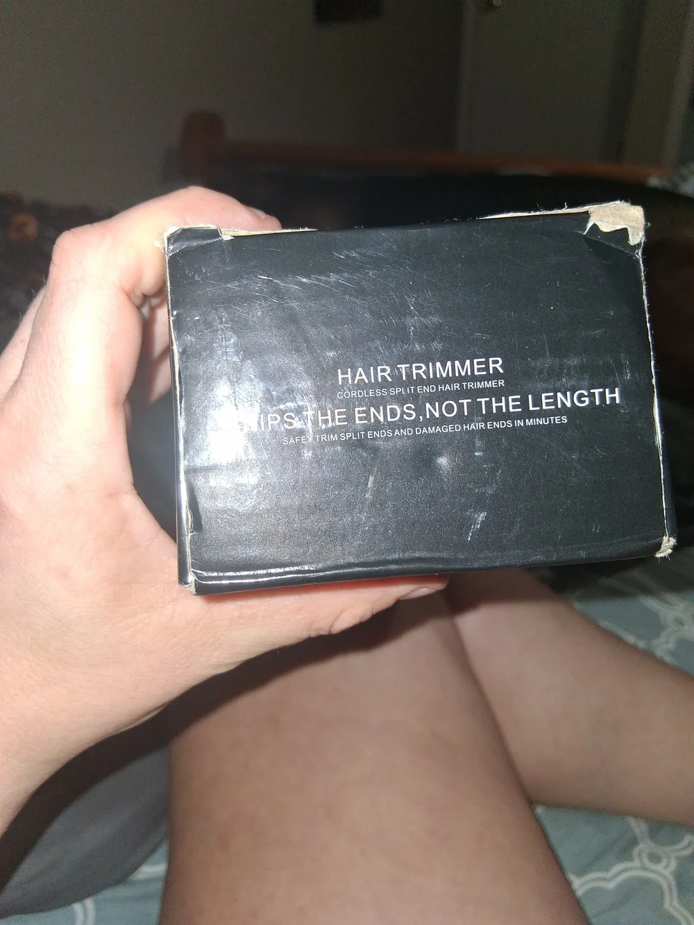 Black Cordless Split End Hair Trimmer